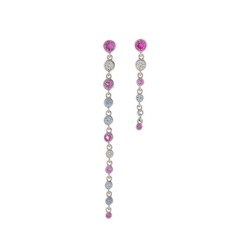 PENDIENTES PLATA RODIADA CON CIRCONITAS