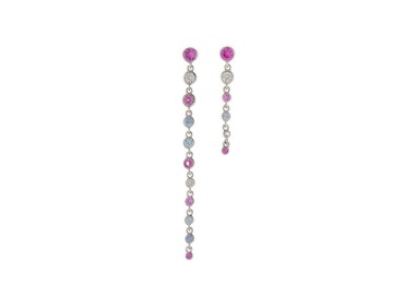 PENDIENTES PLATA RODIADA CON CIRCONITAS