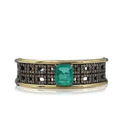 PULSERA PLATA Y ORO LAMINADO 18K CUARZO