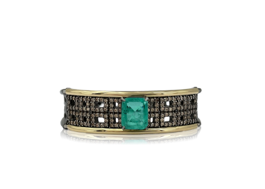 PULSERA PLATA Y ORO LAMINADO 18K CUARZO