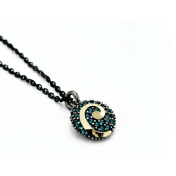 COLGANTE SPIRA EN PLATA 925 Y ORO 18KL