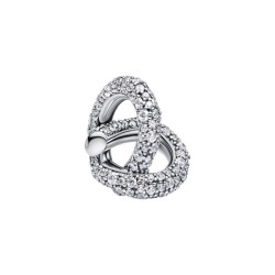CHARM CORAZÓN NUDO INFINITO Y PAVÉ