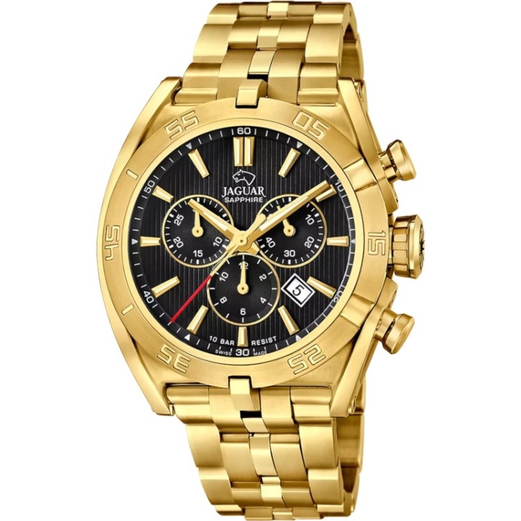 RELOJ SUIZO JAGUAR EXECUTIVE NEGRO
