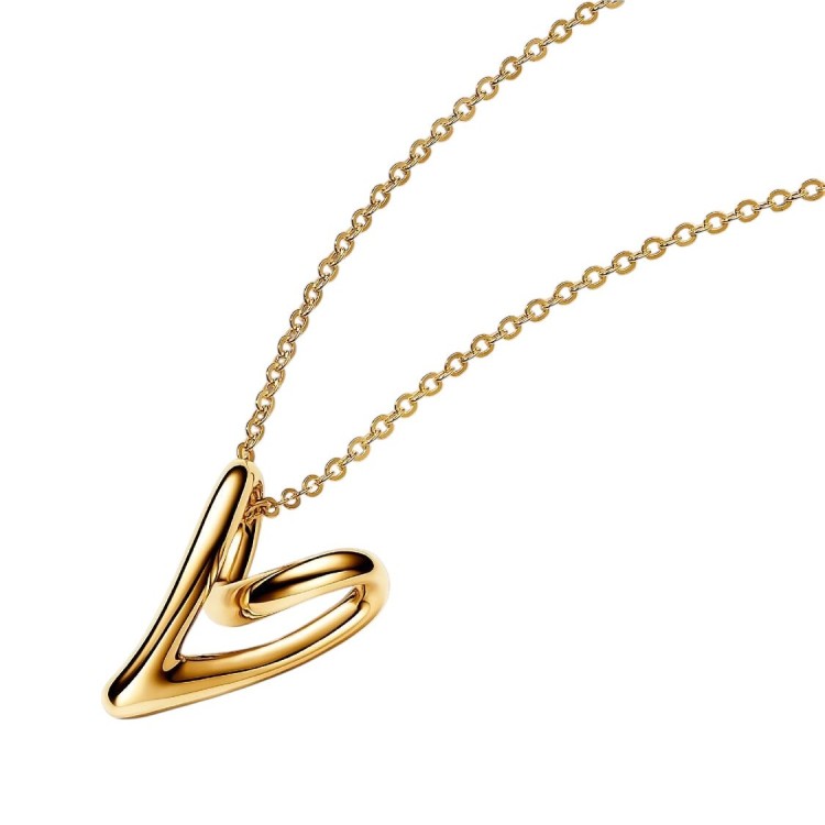 COLLAR PANDORA CORAZÓN FORMA ORGÁNICA