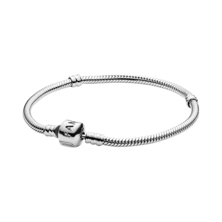 PULSERA CADENA SERPIENTE CIERRE BARRIL