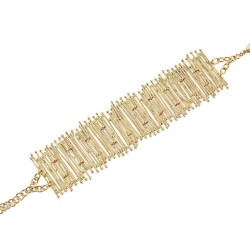 PULSERA REDOSA CHAPADO ORO 18 KL TIRAS