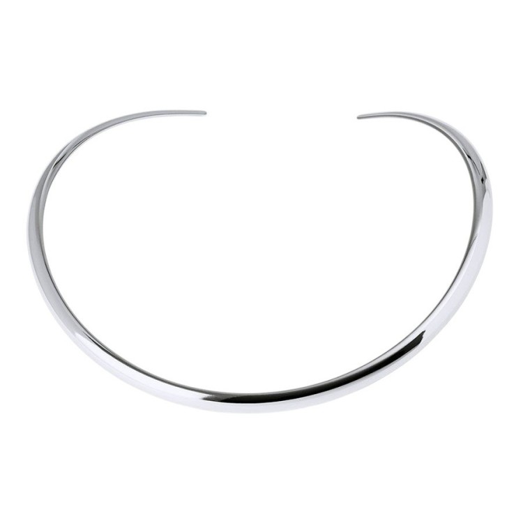 CHOKER SUAVE LISO PLATEADO