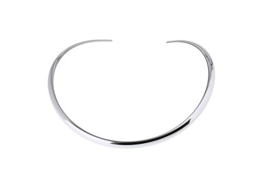 CHOKER SUAVE LISO PLATEADO