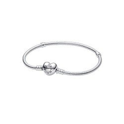 PULSERA CADENA DE SERPIENTE Y CORAZÓN