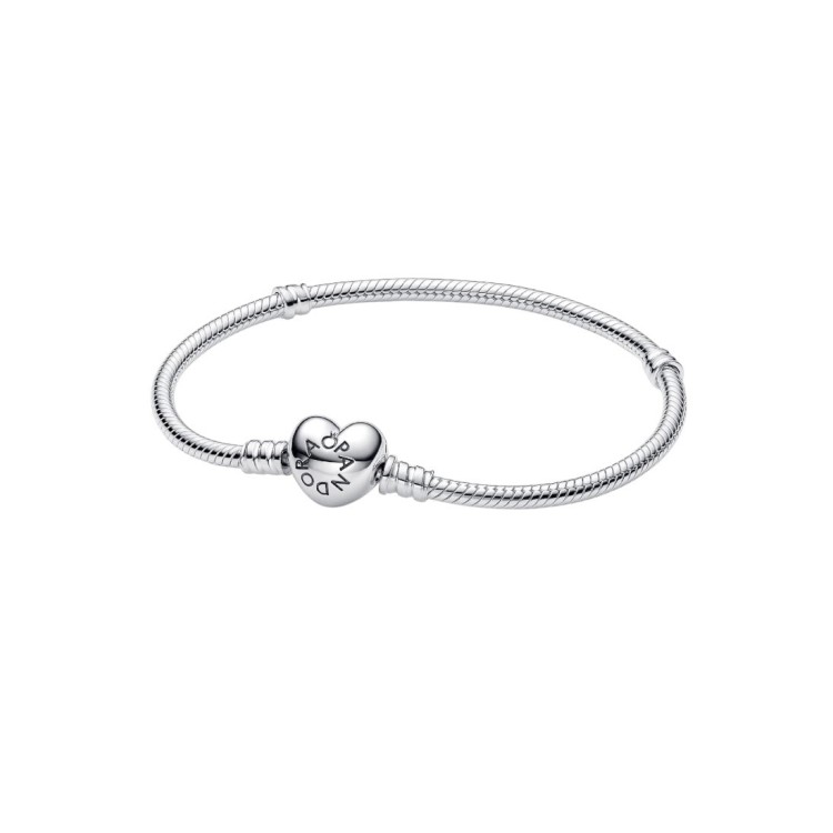 PULSERA CADENA DE SERPIENTE Y CORAZÓN