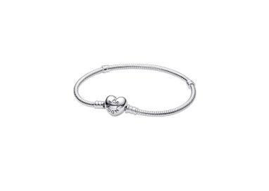 PULSERA CADENA DE SERPIENTE Y CORAZÓN