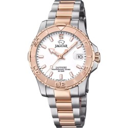 RELOJ SUIZO JAGUAR COUPLE DIVER PLATA