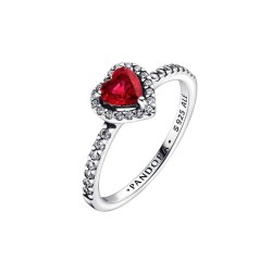 ANILLO CORAZÓN ROJO ELEVADO
