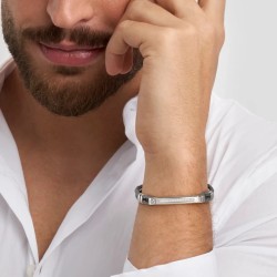 PULSERA MANVISION EN PIEL SINTÉTICA
