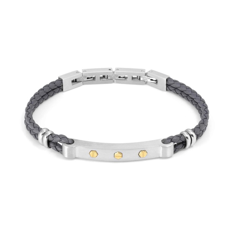 PULSERA MANVISION CON TORNILLOS ORO