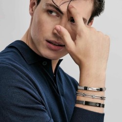 PULSERA MANVISION CON TORNILLOS ORO