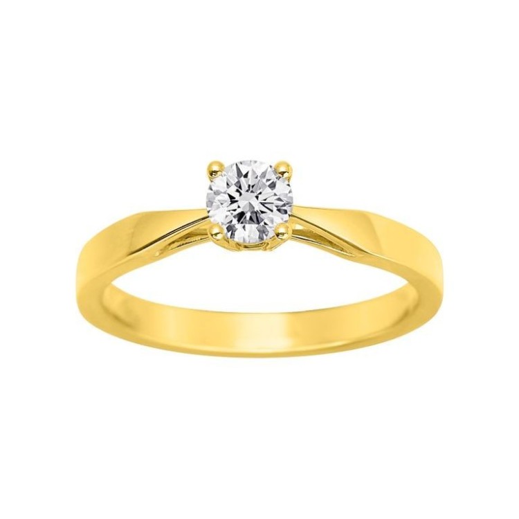 ANILLO DE COMPROMISO CON BRILLANTE 0.35 CT