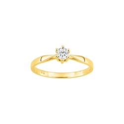 ANILLO ORO CON DIAMANTE 0.18 CT