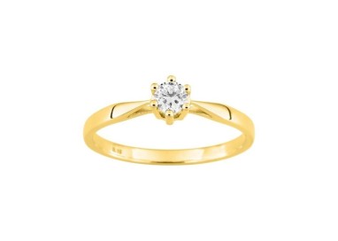 ANILLO ORO CON DIAMANTE 0.18 CT
