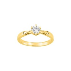 ANILLO DE ORO AMARILLO 18 KL 0.35 CT