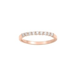 ANILLO DE ORO ROSA CON DIAMANTES 0.18 CT