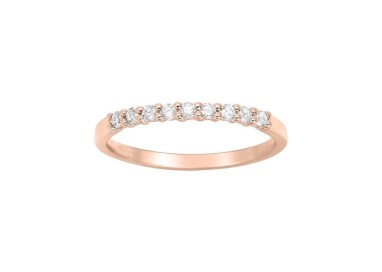 ANILLO DE ORO ROSA CON DIAMANTES 0.18 CT