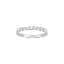 ANILLO DE COMPROMISO DE ORO Y 9 DIAMANTES 0.35 CT