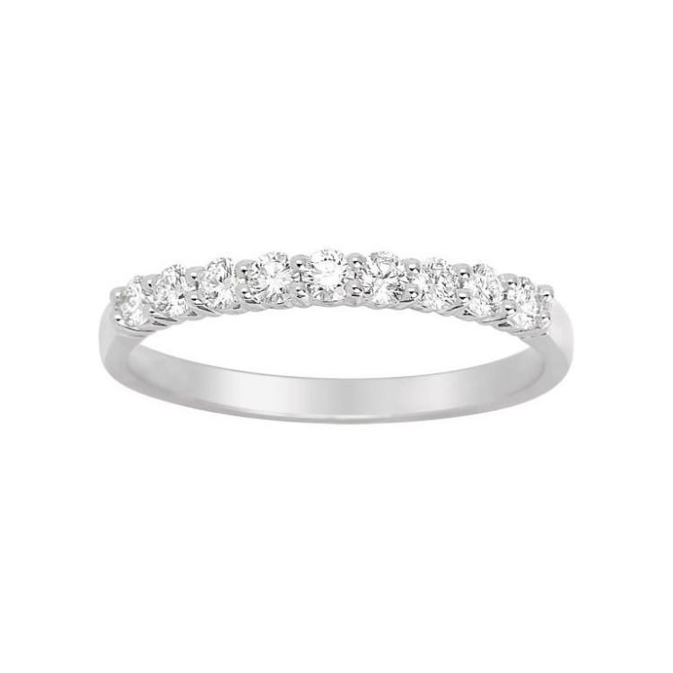 ANILLO DE COMPROMISO DE ORO Y 9 DIAMANTES 0.35 CT