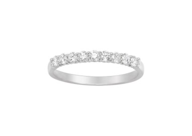 ANILLO DE COMPROMISO DE ORO Y 9 DIAMANTES 0.35 CT