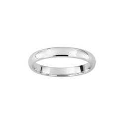 ALIANZA DE PLATA CLÁSICA CONFORT 3 MM