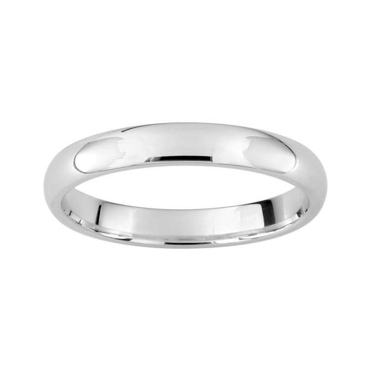 ALIANZA DE PLATA CLÁSICA CONFORT 3 MM