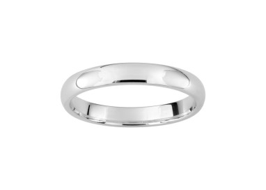 ALIANZA DE PLATA CLÁSICA CONFORT 3 MM