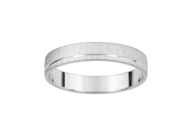 ALIANZA DE PLATA TEXTURIZADA 3,5 MM