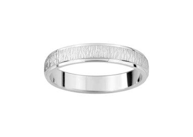 ALIANZA DE PLATA TEXTURIZADA 3,5 MM
