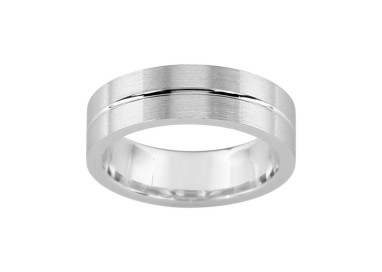 ALIANZA DE PLATA CONFORT 6 MM