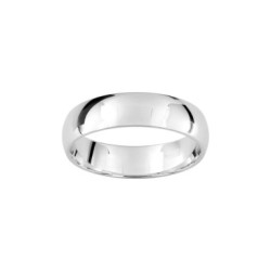 ALIANZA DE PLATA CLÁSICA CONFORT 5 MM