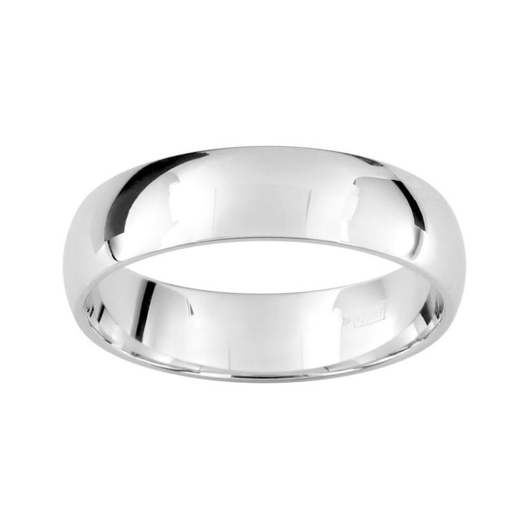 ALIANZA DE PLATA CLÁSICA CONFORT 5 MM