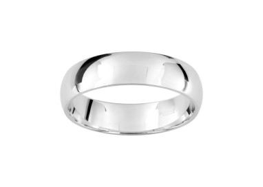 ALIANZA DE PLATA CLÁSICA CONFORT 5 MM