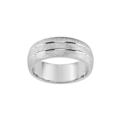 ALIANZA DE PLATA HIELO CONFORT 7 MM