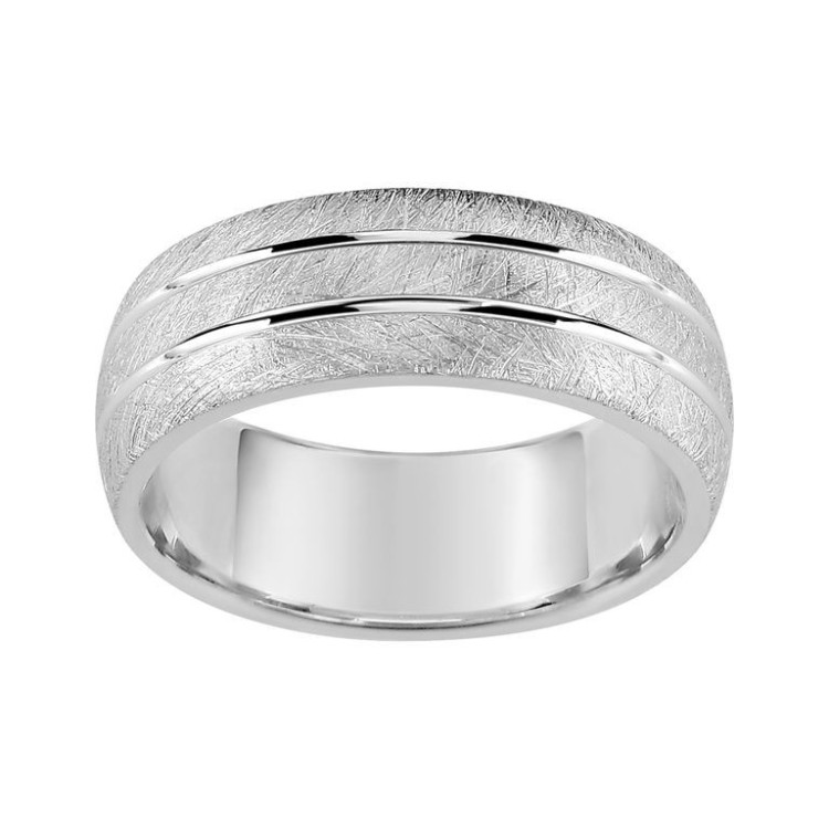 ALIANZA DE PLATA HIELO CONFORT 7 MM