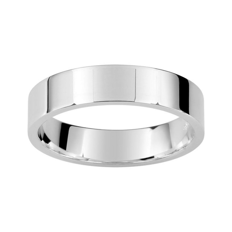 ALIANZA DE PLATA PLANA CONFORT 4,5 MM