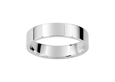ALIANZA DE PLATA PLANA CONFORT 4,5 MM