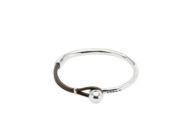 PULSERA SEMIRÍGIDA CUERO COLOR MARRÓN