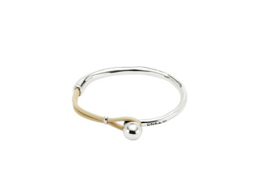 PULSERA SEMIRÍGIDA CUERO COLOR MARFÍL