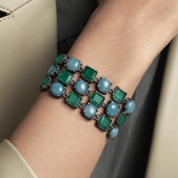 PULSERA CIELO HEMIMORFITAS Y CUARZO