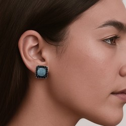 PENDIENTES CIELO CON HEMIMORFITAS AZULES