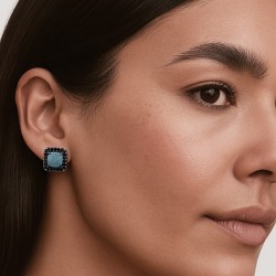 PENDIENTES CIELO CON HEMIMORFITAS AZULES