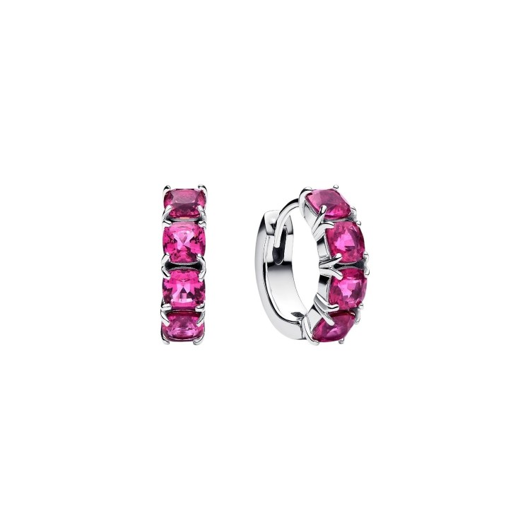 PENDIENTES DE ARO ROSA