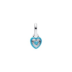 CHARM COLGANTE CORAZÓN COLOR TURQUESA