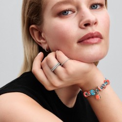 CHARM COLGANTE DOBLE CONCHA COLOR CORAL